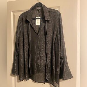 Black and silver tunic